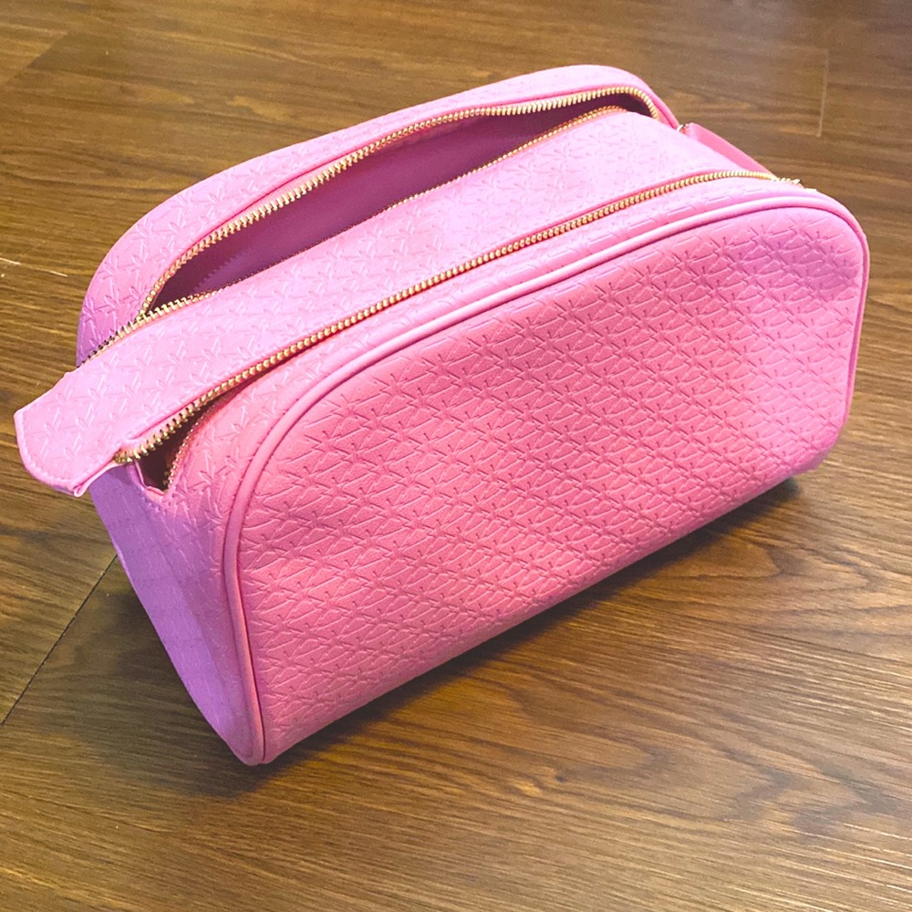 Rare Original Jeffree Star Double Zip Pink Makeup Eyeshadow Palette Bag